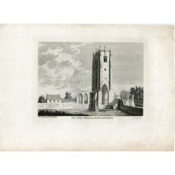 Monastère du Frère Gris, Richmond Yorkshire gravé par Godfrey