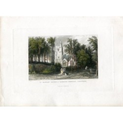 St. Mawgan Church & Lanhern Nunnery, Cornwall, graviert von Le Petit