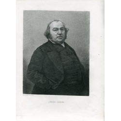 Portrait. Jules Janin. Drawn and engraved Paul Chenay in 1858