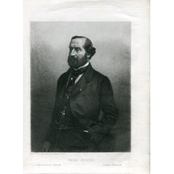 Portrait. Émile Augier. Dessiné et gravé Masson d'après une photographie de Nadar 1890