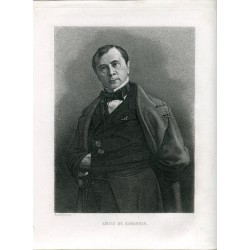 Portrait. Émile de Girardin. Dessiné et gravé Masson en 1890