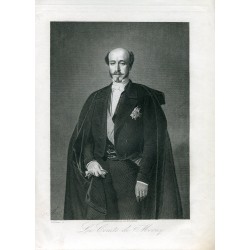 Portrait. Le Comte de Morny engraved by Audibran