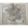 Mappa della Francia. Tardieu e Vuillemin (1863)