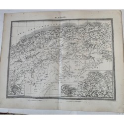 Mappa di Tardieu dell'Algeria, 1874