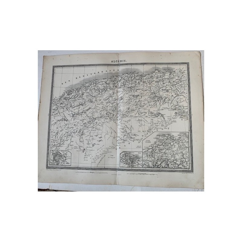 Tardieu-Karte von Algerien, 1874