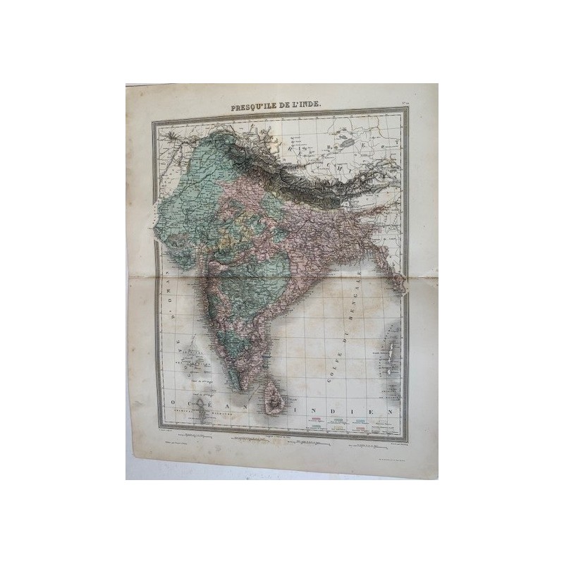 Tardieu Map of India, 1874