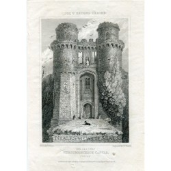 The Gateway Herstmonceaux Castle engraved by J. Varrall