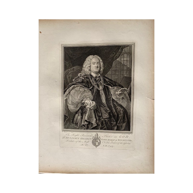 Il Reverendissimo Padre in Dio, Dr. Benjamin Hoadly, da Hogarth. Edizione Heath, 1822