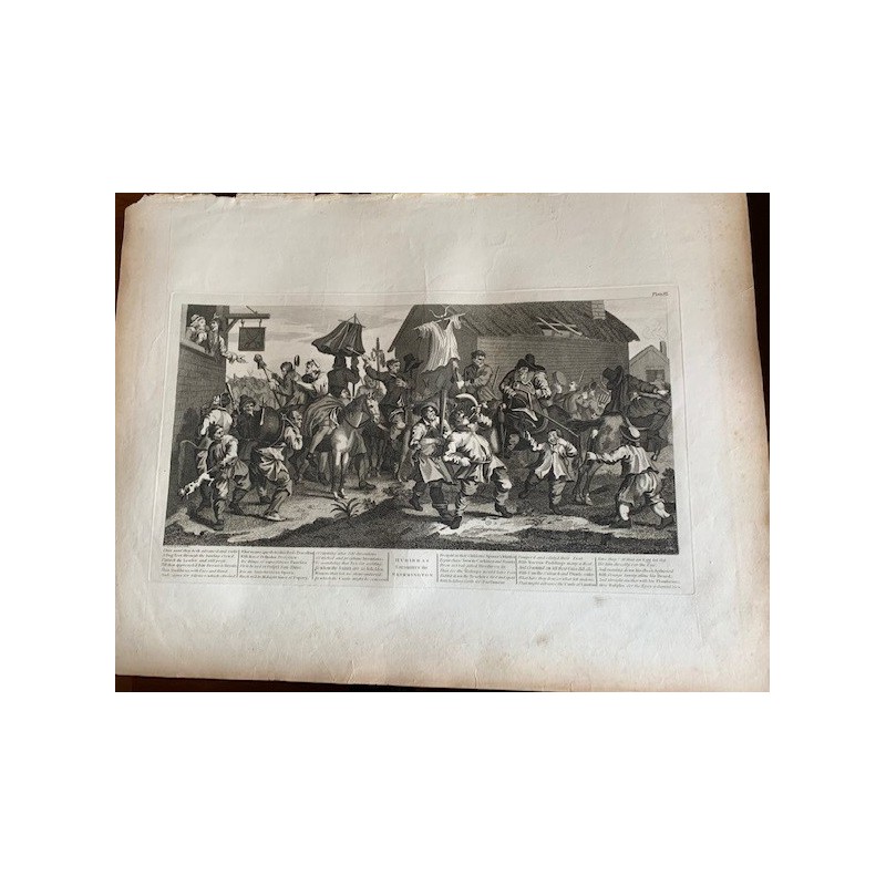 Hudibras begegnet dem Skimmington, nach W. Hogarth. Heath-Ausgabe 1822