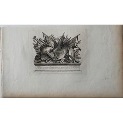 Ricevuta per una stampa della Marcia delle Guardie a Finchley. Edizione Heath, 1822