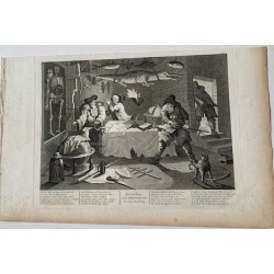 Hudibras bat Sidrophel par Thomas Cook d'après Hogarth. Édition Heath, 1822.