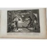 Hudibras bat Sidrophel par Thomas Cook d'après Hogarth. Édition Heath, 1822.