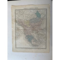 Tardie-Karte der Türkei und Griechenlands, 1874