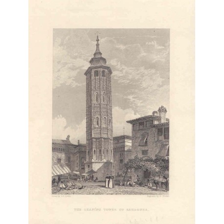 Spain. Aragon. 'Torre inclinada de Zaragoza'
