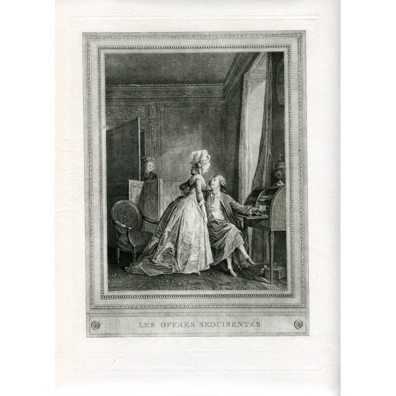 Les offres seduisentes. Heliogravure, 1910.