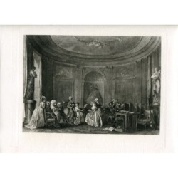 L'assemblée au concert. Héliogravure, 1910.