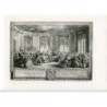 Le Concert a madame la Comtesse de Saint Brisson grabado por Duclos de un dibujo de Aubin