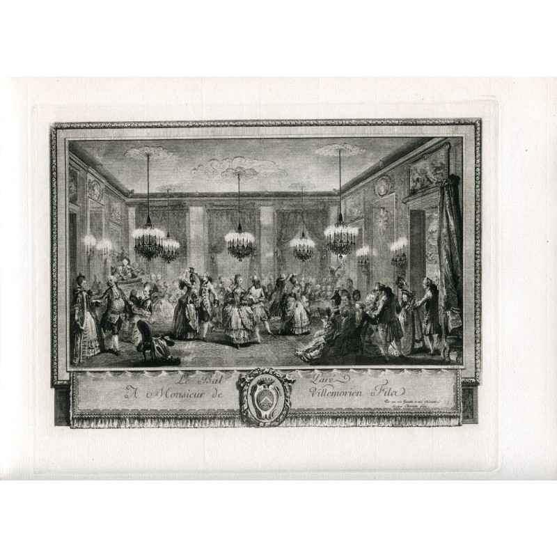 Le Bal Pare A Monsieur De Villemorien Fila. Elioincisione, 1910.