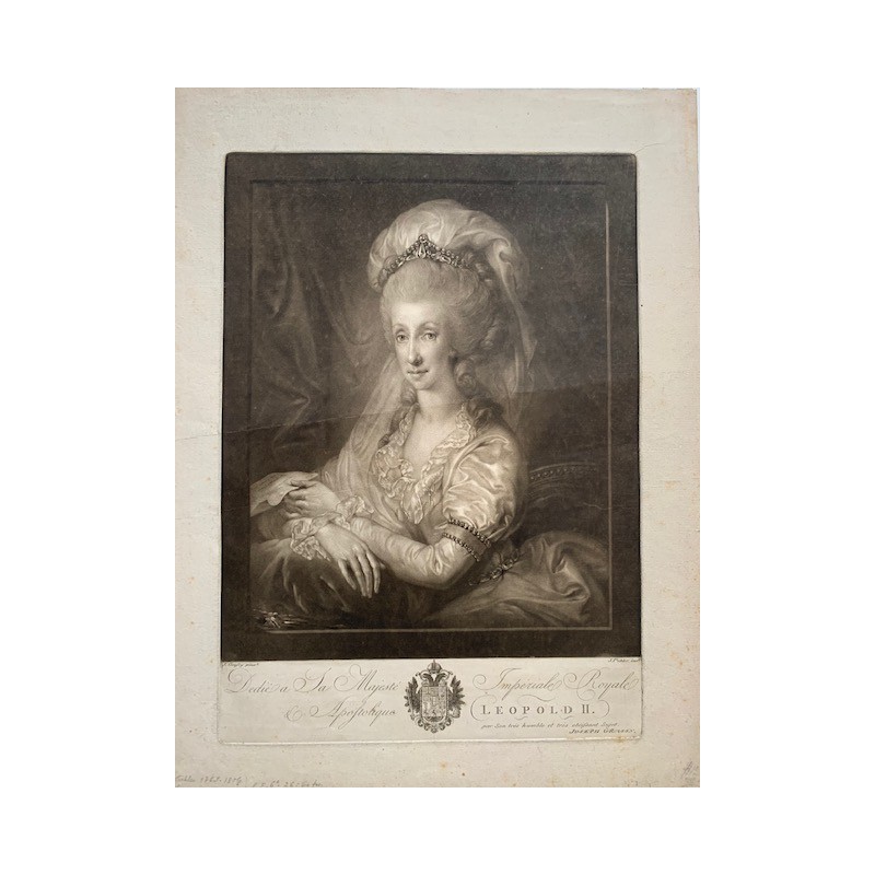 Maria Ludovika, Infanta of Spain, engraved by J. Pichter. Painted by J. Geoffrey