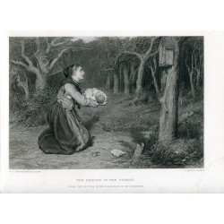 The Shrine in the Forest engraved by T. Brown in 1876