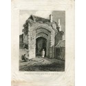Remains of Tudor Hall, Isle of Anglesea engraved by Francess Hawksworth