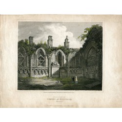 Interior of the Chapel of Holyrood engraved by J. Greig in 1815