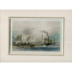 Greenock grabado por F.W. Topham en  1840 sobre obra de W.H.Barlett