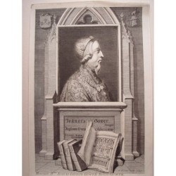 Joannes Gower. Gravé par George Vertue (Londres 1684-1756).