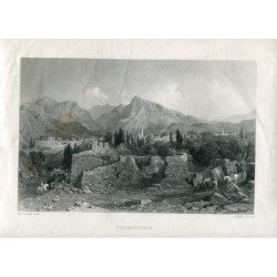 Rovine di Filadelfia (Alasehir, Turchia) - incisione del XIX secolo.