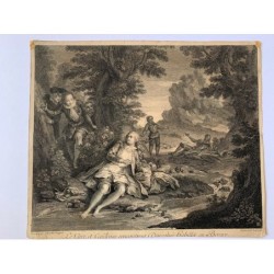 Dopo Charles Coypel, il Curato e Cardenio incontrano Dorothee vestita da pastore (Don Chisciotte)