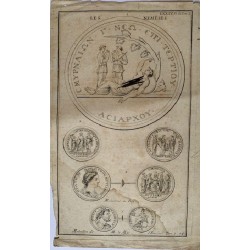 Monete romane o greche incise Les Nemeses del XVIII secolo