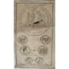 Les Nemeses engraved Roman or Greek coins 18th century