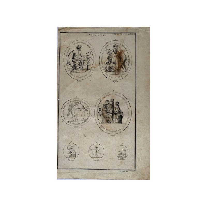 Sacrifices, gravure du XVIIIe siècle