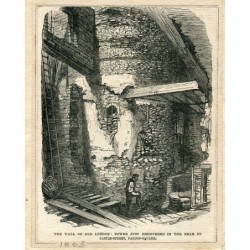 1865. Die Mauer des alten London.