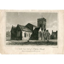 North east of St. Giles's Church engraved by J. Chapman