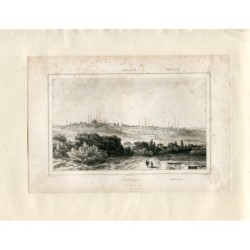 Andrinopoli, Turchia, incisione di Charles Lalaisse da un disegno di Fleury