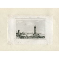 Livourne, Italie, gravée par Lemaitre