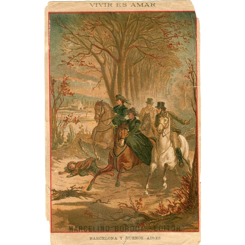 Barcelona and Buenos Aires lithograph by Eusebio Planas