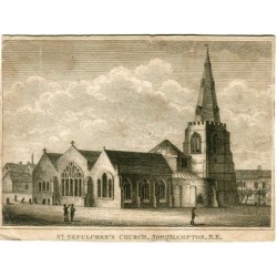 St. Sepulchre's Kirche Northampton veröffentlicht im The Gentleman Magazine im Jahr 1811