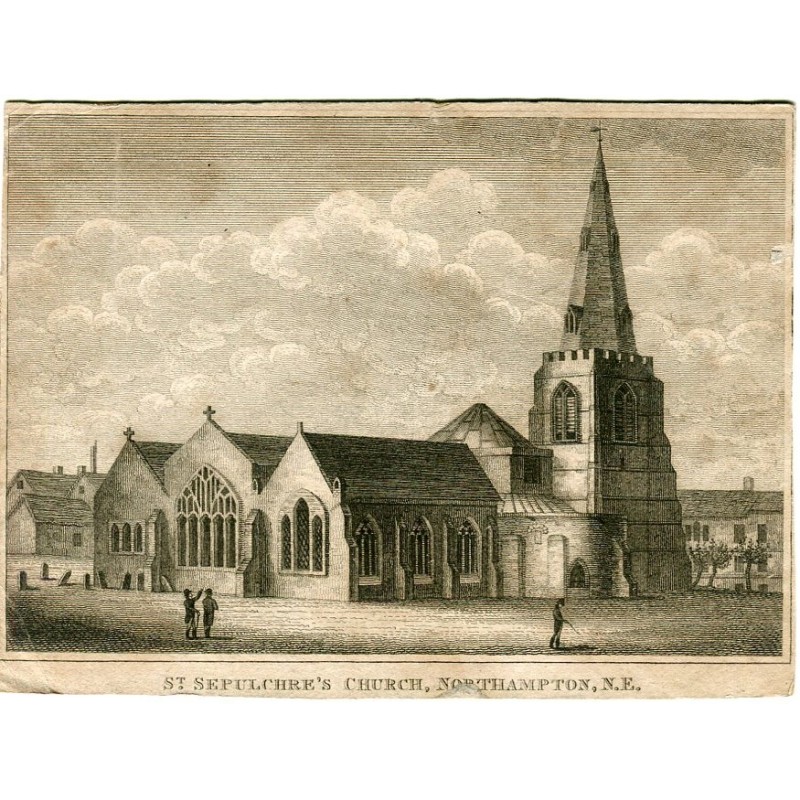 St. Sepulchre's church Northampton published in The Gentleman Magazine in 1811