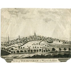 Vista di Birmingham nel Warwickshire