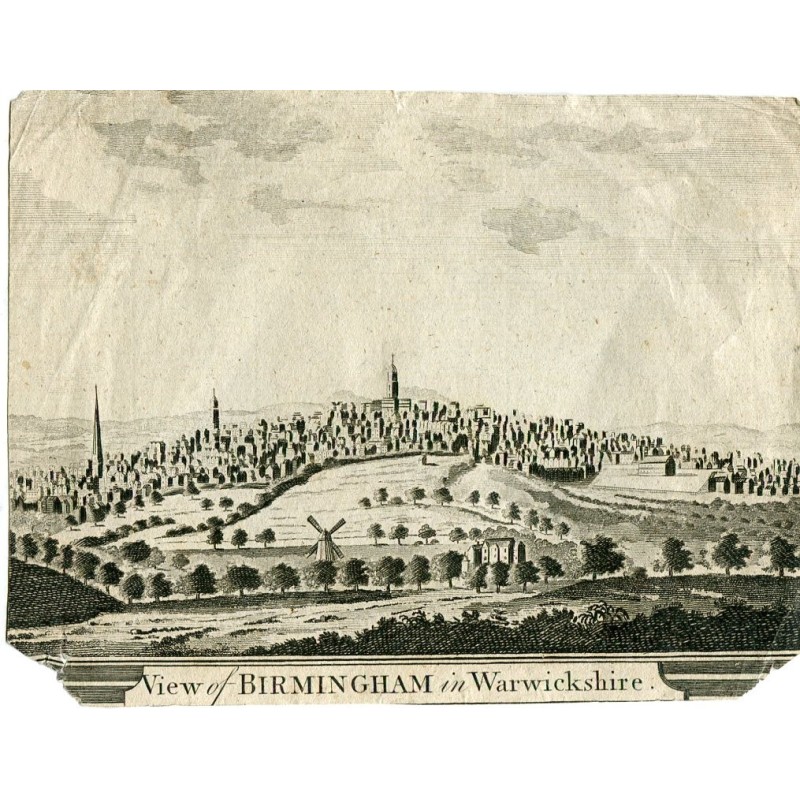 Vista di Birmingham nel Warwickshire