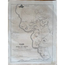 Carte de la bataille de Tétouan, 1860