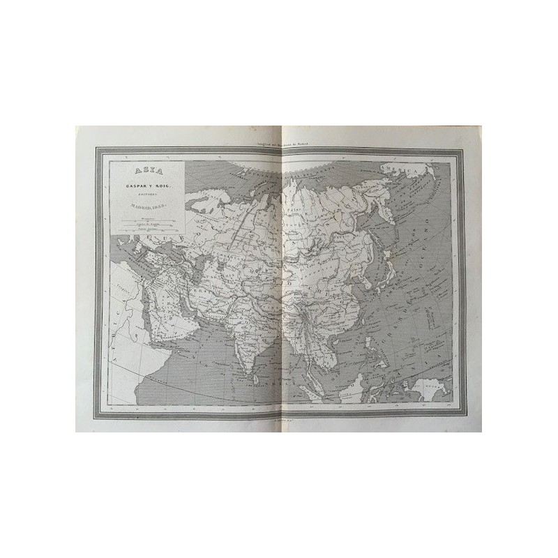 Mappa dell'Asia. Incisa da R. Alabern (1853)