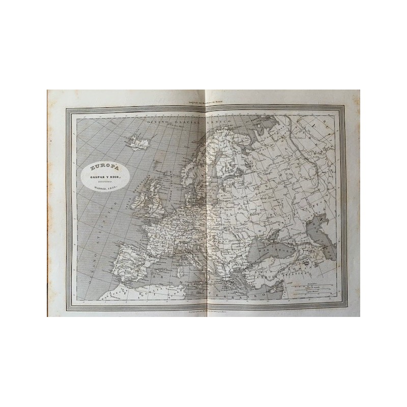 Mappa dell'Europa. Incisa da R. Alabern (1853)