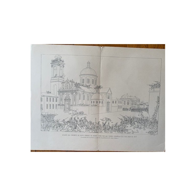 Attack on the Convent of Santo Domingo in Buenos Aires by Spanish troops in 1807