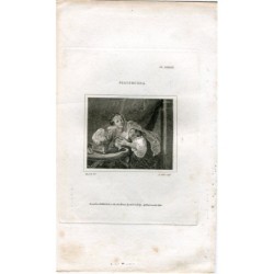 Sigismunda, gestochen von Thomas Clerk nach einem Stich von Hogarth