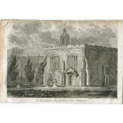 St. Helens Bishops Gate Street, graviert von Samuel Rawle