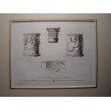 España. Extremadura. Badajoz. Fragmentos de la columna de Sta. Eulalia en Merida. Alexandre Laborde (1810-11)