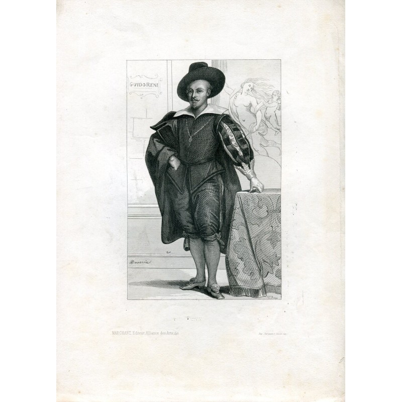 Character engraved by Mme. Roux from a drawing by A. Deveria